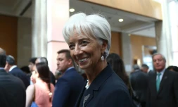 La directrice générale du Fonds monétaire international Christine Lagarde à Ankara le 5 septembre 2015