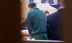 L'Ouzbek Rakhmat Akilov lors de son procÚs, le 14 février 2018 à Stockholm