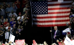 Le candidat républicain à la Maison Blanche Donald Trump en campagne à Everett, aux Etats-Unis, le 30 août 2016