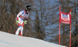 La Suisse Lara Gut lors du Super G de Cortina d'Ampezzo, le 29 janvier 2017