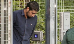 Salah El Karib escorté par la Guardia Civile espagnole à Tres Cantos, près de Madrid, le 22 août 2017