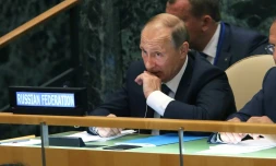 Vladimir Poutine le 28 septembre 2015 à l'Onu à New York