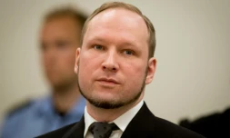 Anders Behring Breivik lors de son procès à Oslo, le 24 août 2012
