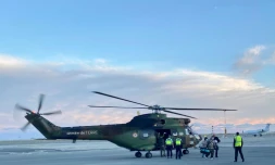 Arrivée à Nice de personnes évacuées par la gendarmerie des zones touchées par les crues, le 4 octobre 2020