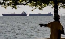 Des pétroliers à l'ancre près de Maracaibo, au Venezuela, le 17 décembre 2025