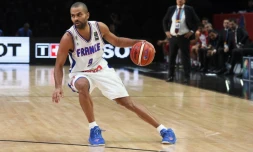 Tony Parker, le meneur de jeu de l'équipe de France, le 12 septembre 2015, à Lille