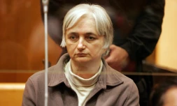 Monique Olivier, ex-épouse de Michel Fourniret, au tribunal à Charleville-Meziere, le 29 mai 2008