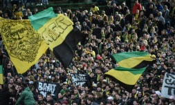 Des supporteurs nantais, à La Beaujoire, le 1er mars 2020