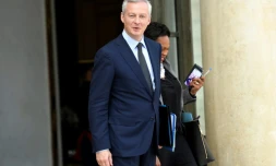 Le ministre de l'Economie Bruno Le Mare à Paris, le 9 août 2017