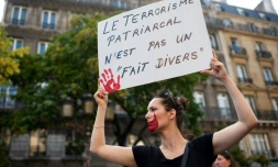 Manifestation contre les violences faites aux femmes, à Paris le 6 octobre 2018