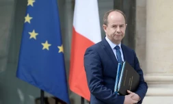 L'ex-Garde des Sceaux Jean-Jacques Urvoas quitte l'Elysée à Paris, le 6 juillet 2017 