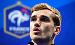 L'attaquant de l'équipe de France Antoine Griezmann en conférence de presse à Clairefontaine, le 30 août 2016