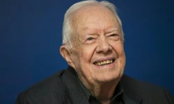 L'ancien président américain Jimmy Carter à New York, le 26 mars 2018