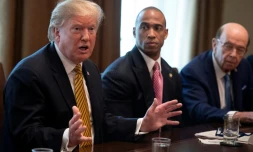 Le président américain Donald Trump s'exprime sur la situation à la frontière avec le Mexique, le 4 avril 2019 à la Maison Blanche, à Washington