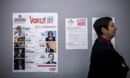 Des affiches pour la primaire de la gauche, le 9 janvier 2017 à Paris