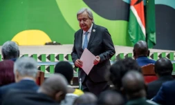 Le secrétaire général des Nations unies Antonio Guterres lors du sommet africain sur le climat à Nairobi, le 5 septembre 2023