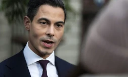 Le centriste néerlandais Rob Jetten, à La Hague aux Pays-Bas le 20 février 2026