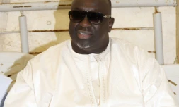 Papa Massata Diack, un des fils de l'ex-président de la Fédération internationale d'athlétisme Lamine Diack, le 8 février 2015 à Dakar