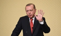 Le président turc Recep Tayyip Erdogan lors d'une conférence de presse à Carthage en Tunisie, le 27 décembre 2017