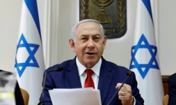 Le Premier ministre israélien Benjamin Netanyahu au conseil des ministres le 6 janvier 2019