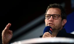 Fabien Galthié lors de l'annonce de la liste des 42 joueurs retenus pour préparer le Tournoi des six nations le 8 janvier 2019 à Marcoussis