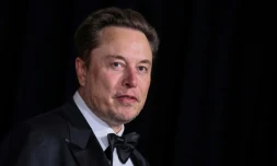 Le patron du constructeur automobile américain Tesla, Elon Musk, le 13 avril 2024 à Los Angeles