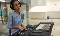 Leen Naïf, DJ saoudienne de 26 ans, à Jeddah, le 26 mai 2022