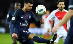 Thiago Motta, ici le 29 janvier 2017 au Parc des Princes face à Monaco, a prolongé avec le Paris SG jusqu'à juin 2018