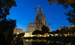La Sagrada Familia de l'achitecte Antoni Gaudi, à Barcelone, le 15 janvier 2026, en Espagne
