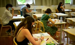 Epreuve de philosophie au lycée Hélène Boucher, le 17 juin 2021 à Paris