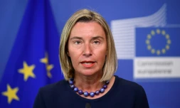 La Haute représentante de l'UE pour la politique étrangÚre, Federica Mogherini, le 30 avril 2019 à Bruxelles