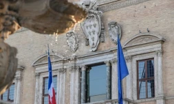 La façade du palais Farnèse à Rome, qui abrite l'ambassade de France, le 7 février 2019