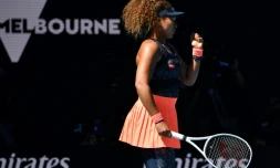 La Japonaise Naomi Osaka lors de sa demi-finale victorieuse de l'Open d'Australie, le 18 février 2021 à Melbourne