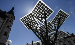 Une photo du premier "eTree" européen à Nevers, de conception franco-israélienne, le 29 mai 2017