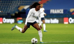 Kadidiatou Diani au stade Michel d?Ornano de Caen le 9 avril 2021.