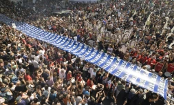 Manifestation du "Jour de la mémoire" en hommage aux victimes de la dictature (1976-83) en Argentine, le 24 mars 2024 à Buenos Aires
