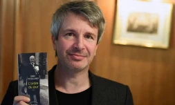 L'écrivain français Prix Goncourt Eric Vuillard le 6 novembre 2017 à Paris