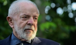 Le président brésilien Luiz Inacio Lula da Silva à Montevideo, en Uruguay, le 5 décembre 2024