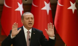 Le président turc Erdogan lors d'un discours le 26 novembre 2015 à Ankara