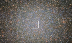 Image de l'amas stellaire Omega centauri, prise par le télescope Hubble, et distribuée par l'Agence spatiale européenne le 10 juillet 2024