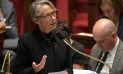 La ministre des Transports Elisabeth Borne à l'Assemblée nationale à Paris, le 18 juin 2019.
