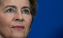 La présidente élue de la Commission européenne Ursula von der Leyen lors d'une conférence de presse à Bruxelles le 1er octobre 2019
