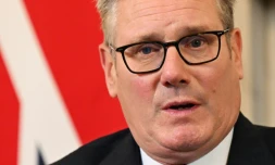 Le Premier ministre britannique Keir Starmer s'exprime au 10 Downing Street à Londres, le 16 septembre 2025