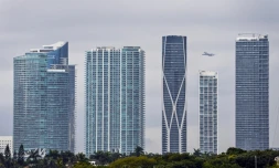 Des immeubles résidentiels à Miami, le 20 janvier 2022 en Floride