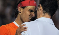 Rafael Nadal à Melbourne le 26 janvier 2010