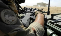 Soldat de la force française Barkhane en opération au Mali, le 1er novembre 2017