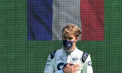 Pierre Gasly (Alpha Tauri) vainqueur du GP d'Italie, à Monza, le 6 septembre 2020