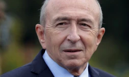 Le ministre de l'Intérieur Gérard Collomb à Satory le 20 septembre 2017