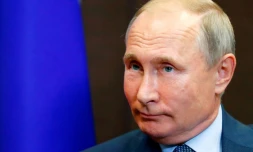 Le président russe Vladimir Poutine à Sotchi, le 22 août 2018