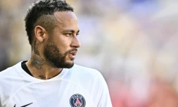 Neymar le 3 août 2023 lors d'un match amical à Busan (Corée du Sud)